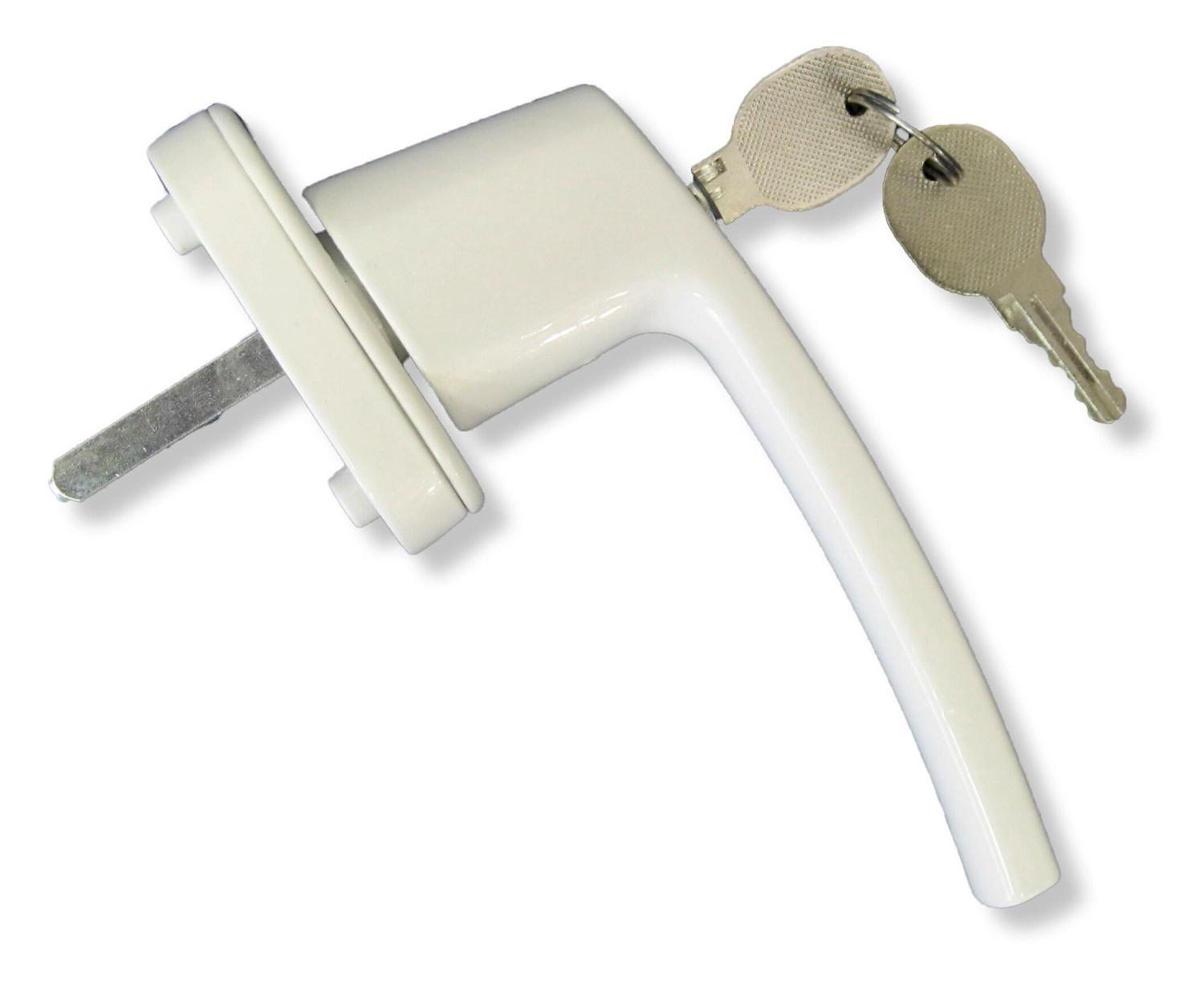 Ручка Galichi скрытая фиксатор сталь белый