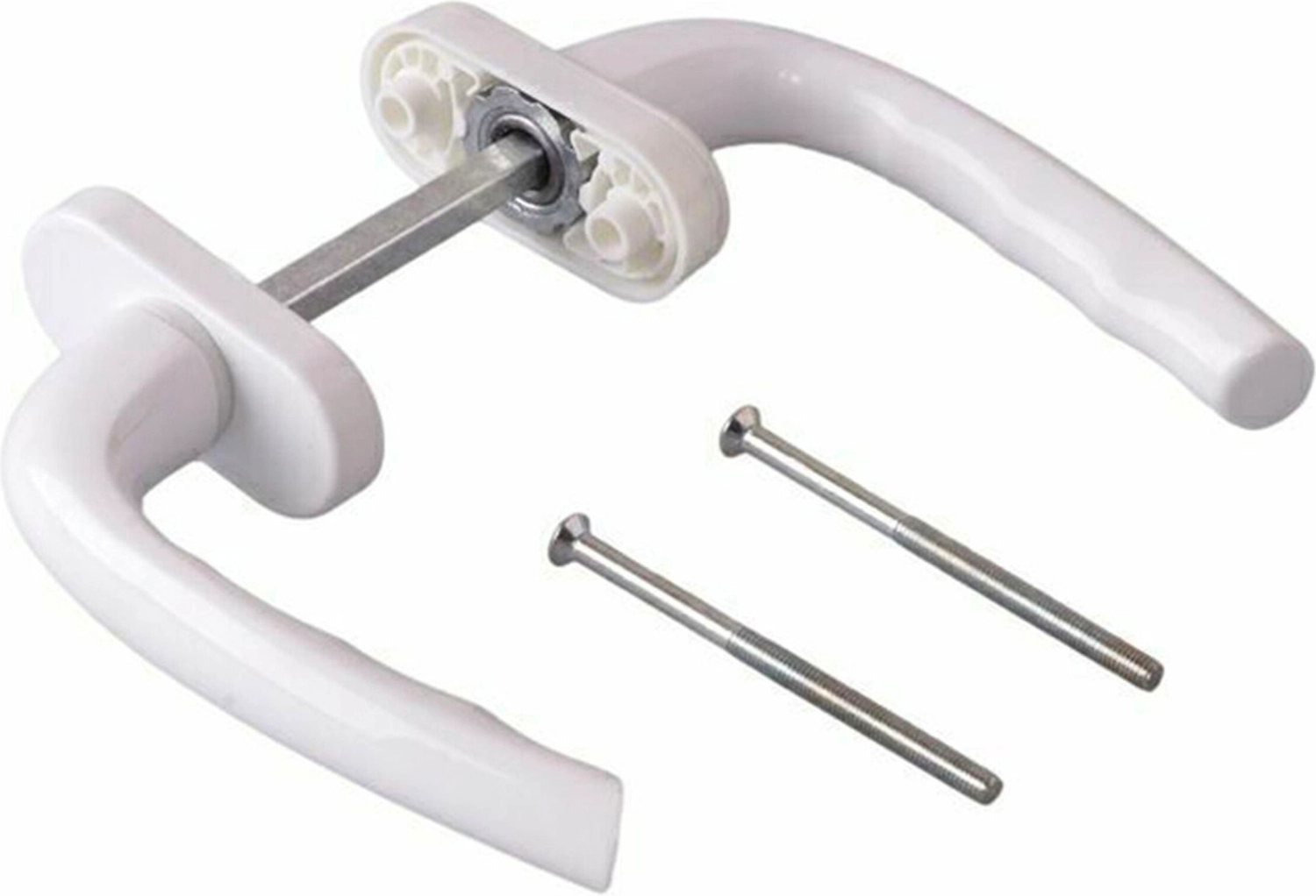 Ручка Tech-KREP двухсторонняя розеткой алюминий белый