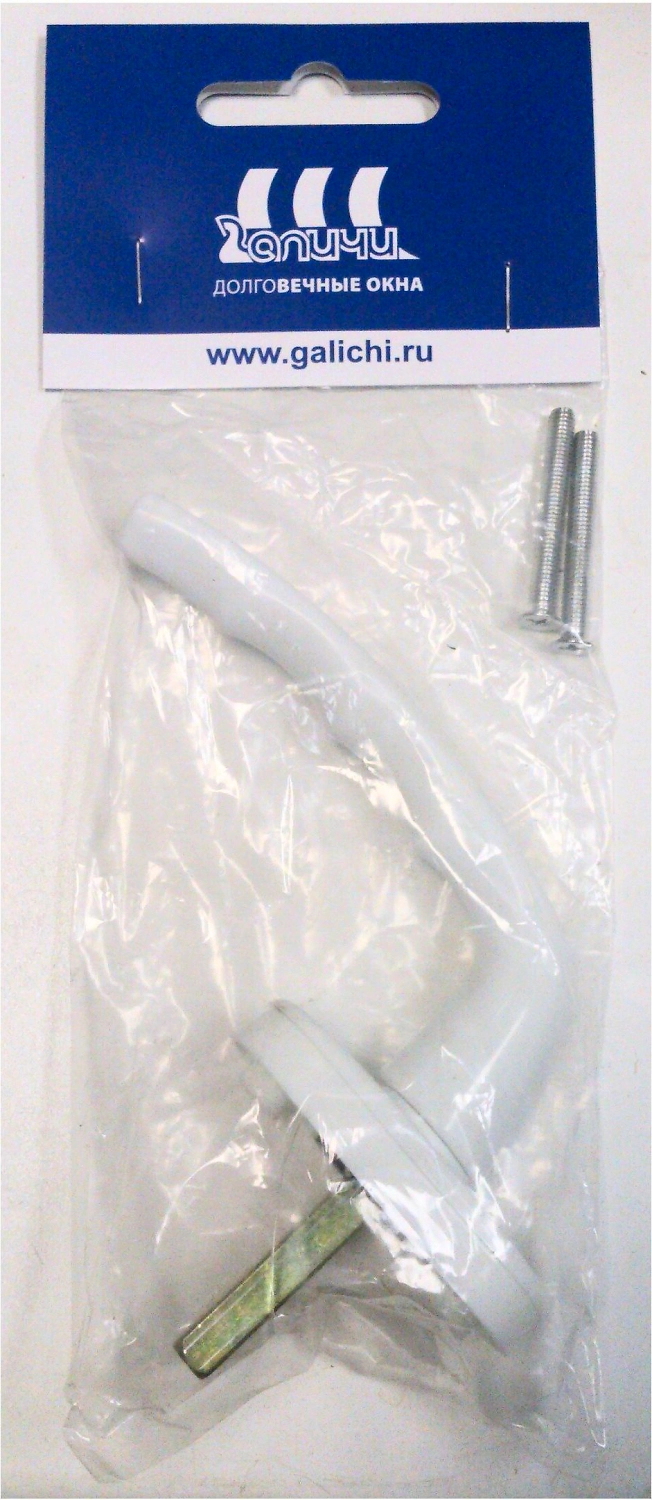 Ручка Galichi поворотно-нажимная белая