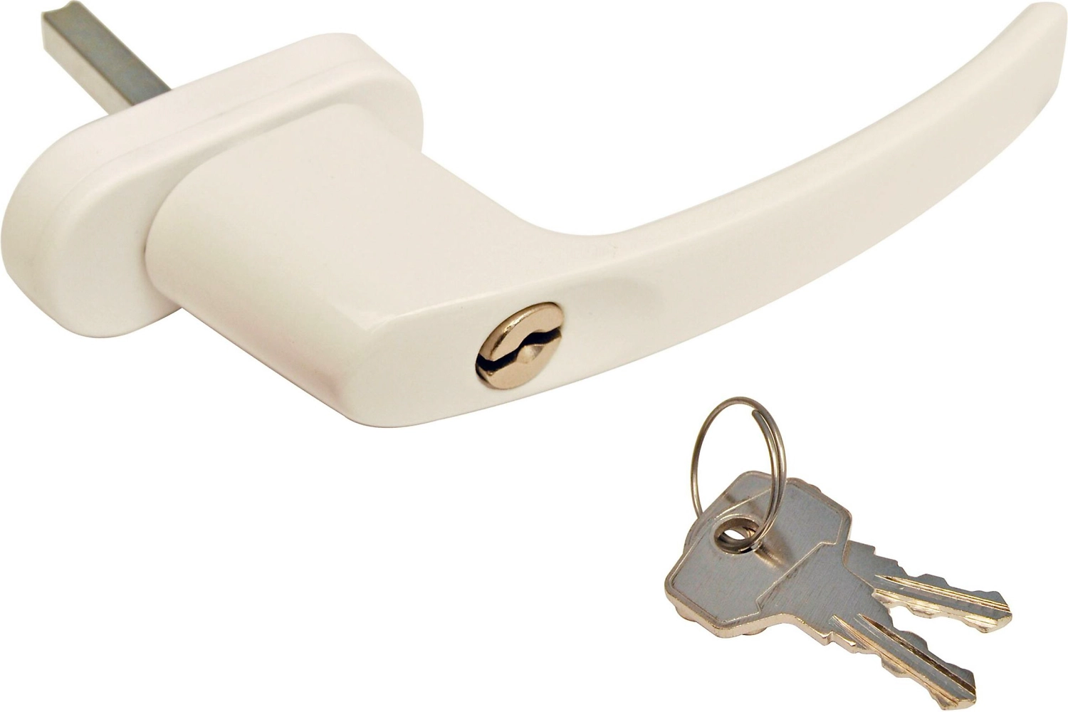 Ручка Tech-KREP c ключом пластиковая белая 