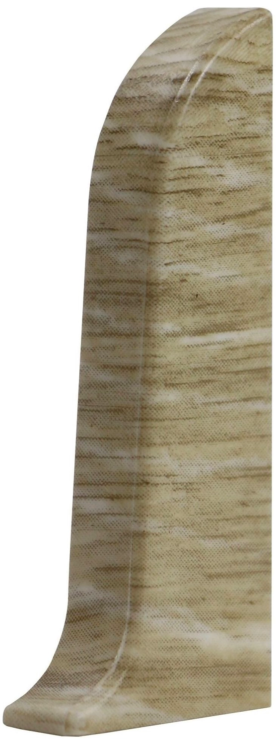 Заглушка напольного плинтуса WIMAR дуб белло 58 мм 2 шт