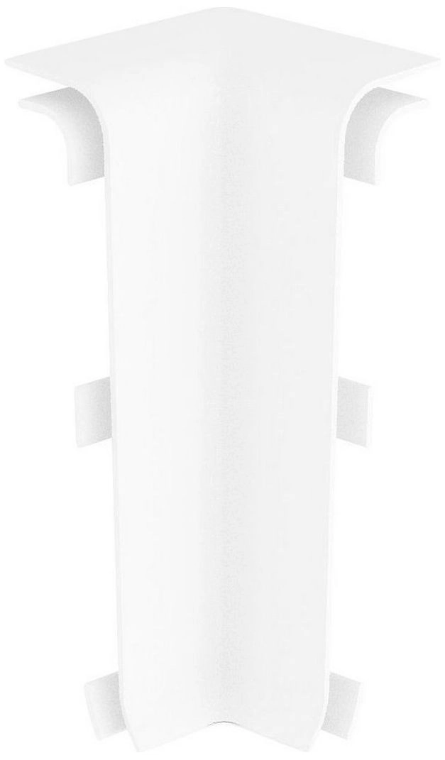 Внутренний угол напольного плинтуса VOX Esquero белый 66 мм