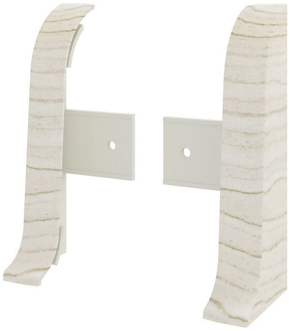 Заглушка напольного плинтуса VOX Profi ясень 55 мм 2 шт