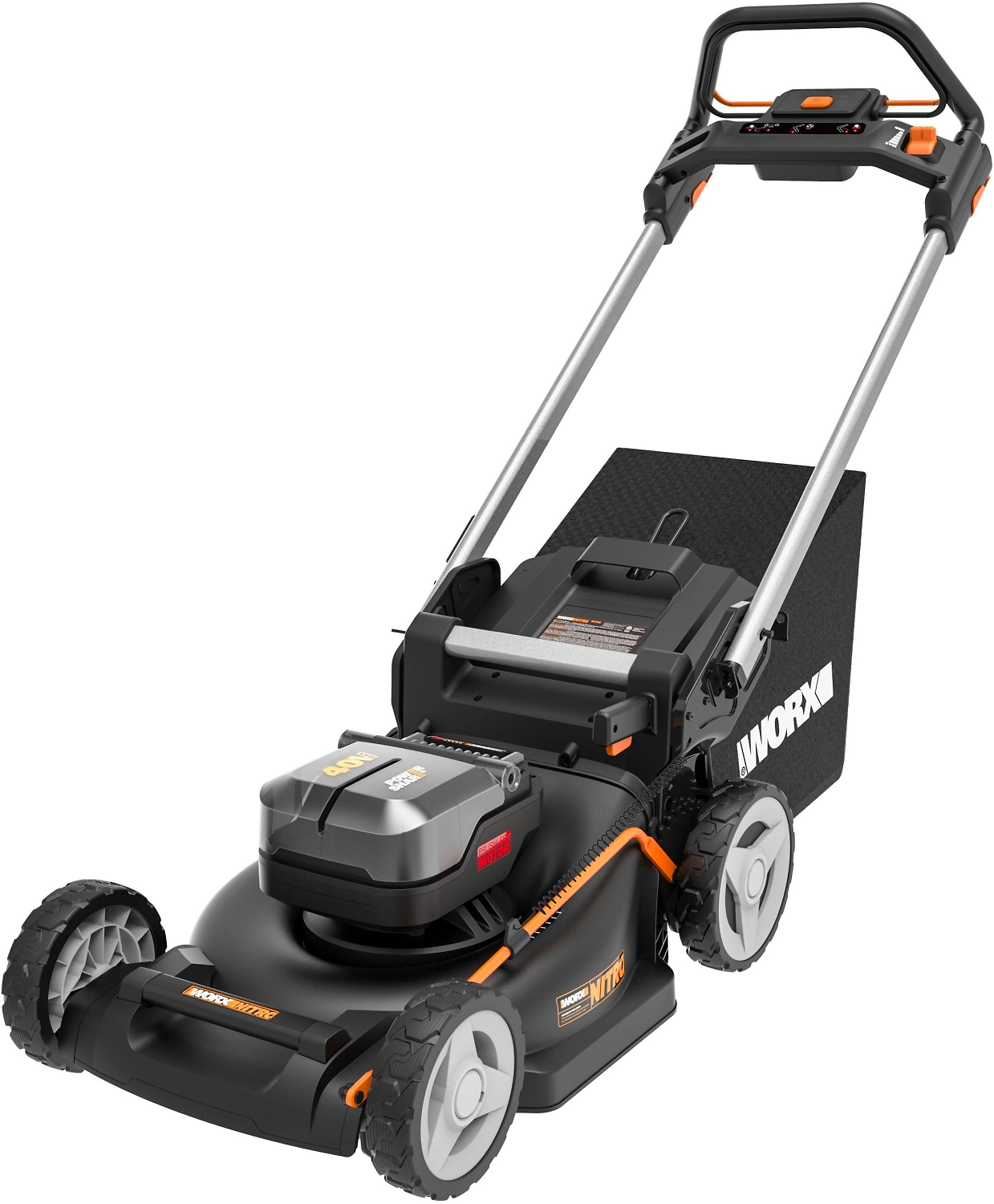 Газонокосилка аккумуляторная Worx WG749E Nitro +2 АКБ и ЗУ