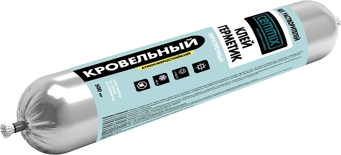Герметик полимерный для кровли Cemmix сверхпрочный 500 мл