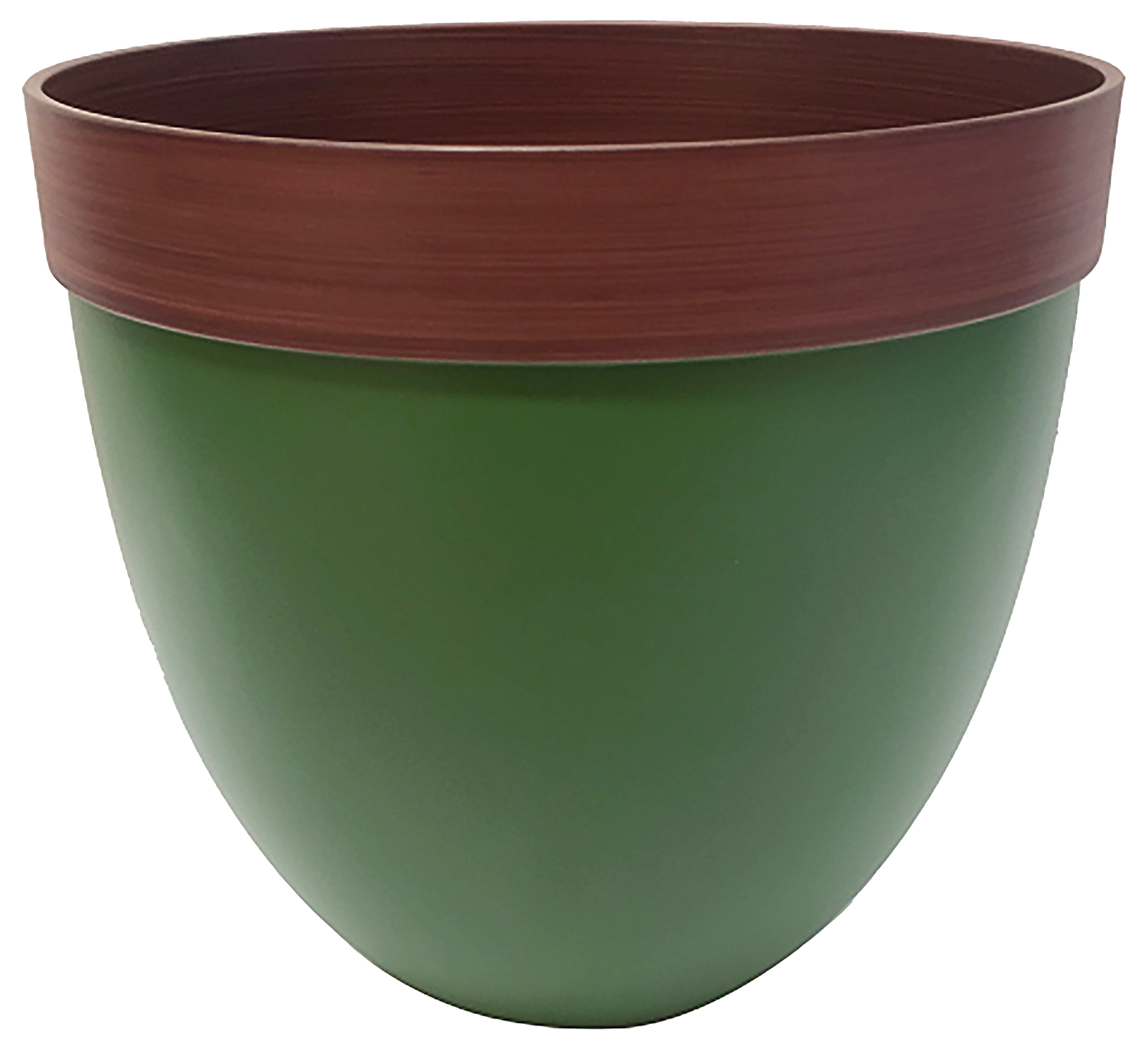 Кашпо d38 см h35 см пластиковое зеленое