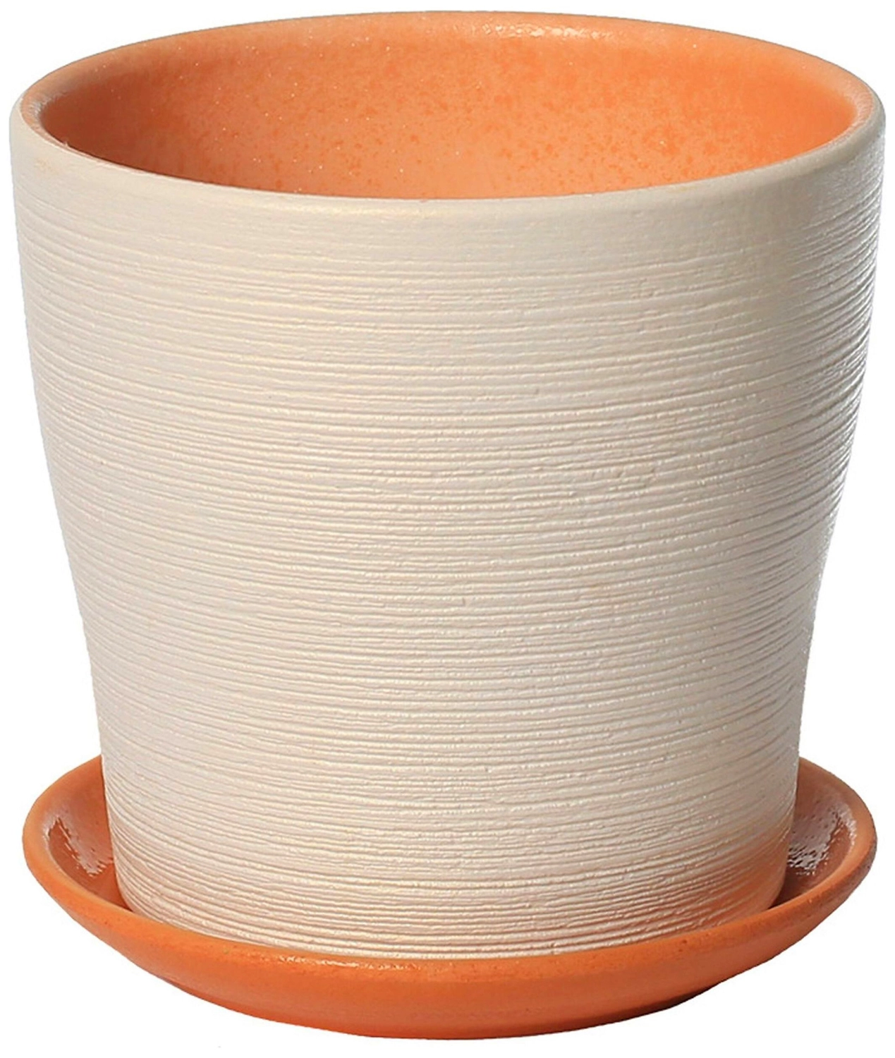 Горшок Флер d17 см керамический белый