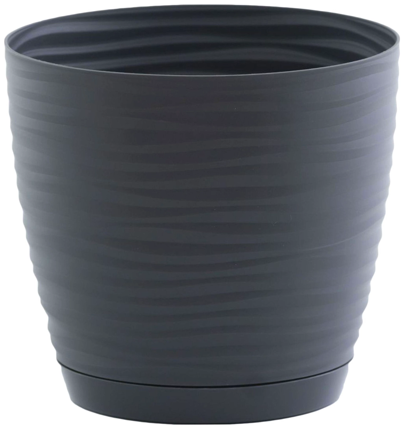 Горшок Form Plastic Sahara 3030-014 d16,7 см 2,4 л пластиковый антрацитовый