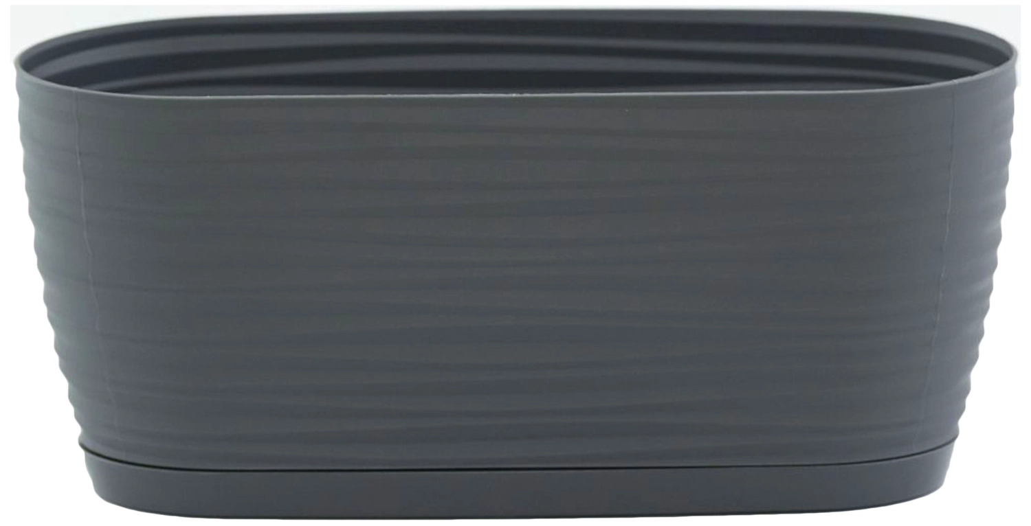 Горшок Form Plastic Sahara 12,75x26,8x11,85 см 2,65 л пластиковый антрацитовый