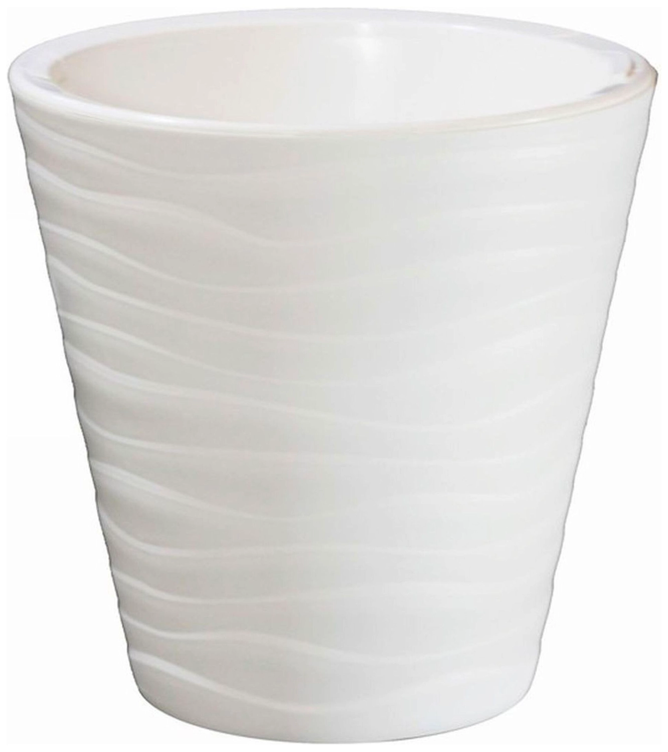 Кашпо Plast Avenue Валенсия d17 см 2,8 л пластик белое 