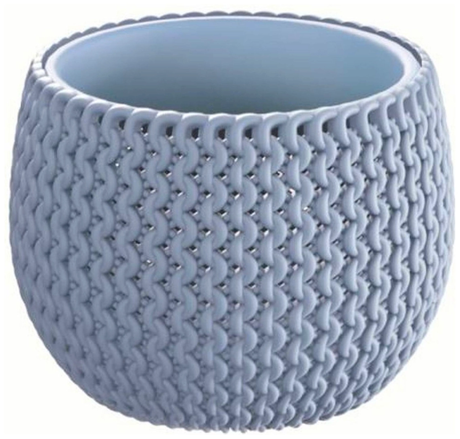 Кашпо Prosperplast Splofy Bowl d29 см 3,9 л пластик синий ледяной