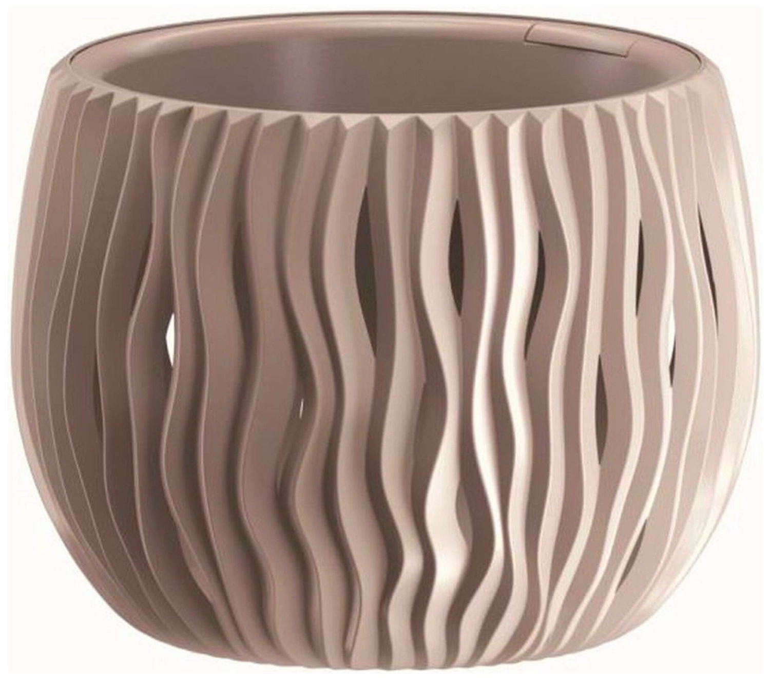 Кашпо Prosperplast Sandy Bowl d18 см 1,4 л мокко