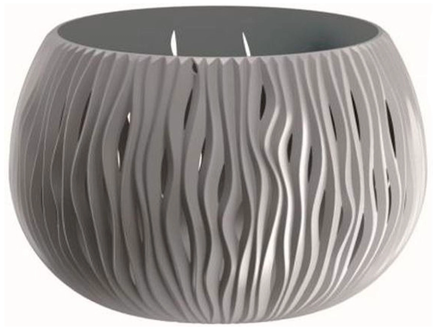 Кашпо Prosperplast Sandy Bowl d29 см 3,9 л пластик серый камень