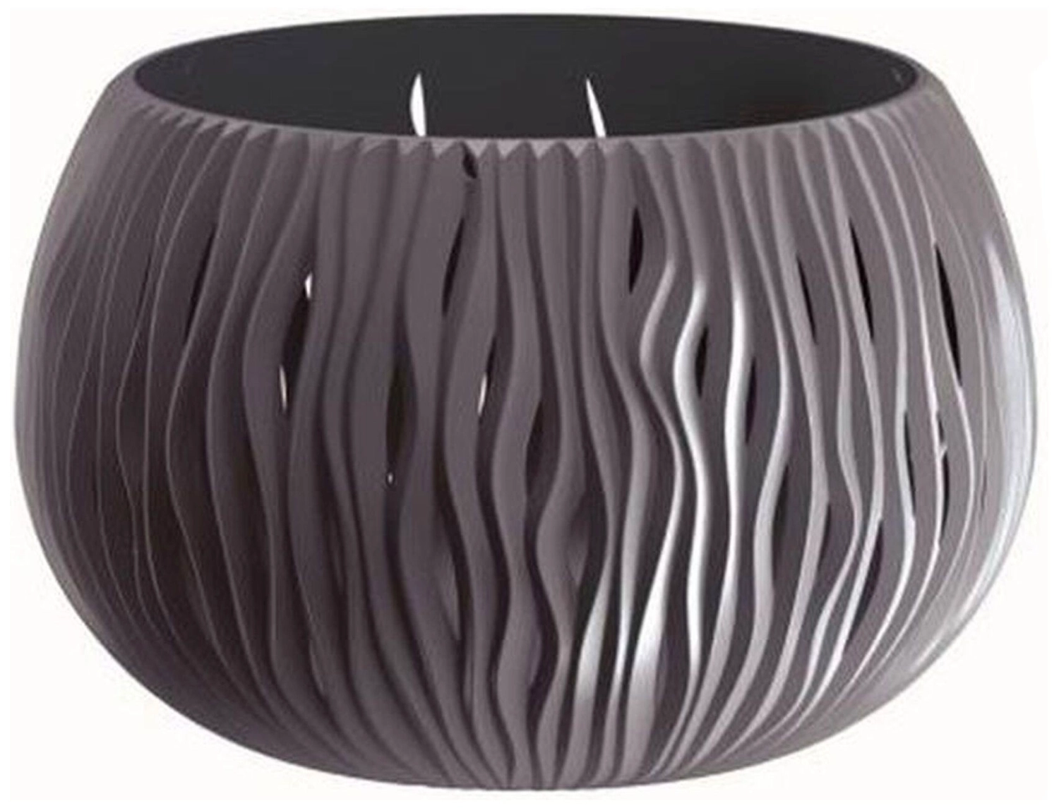 Кашпо Prosperplast Sandy Bowl d29 см 3,9 л пластик антрацитовое