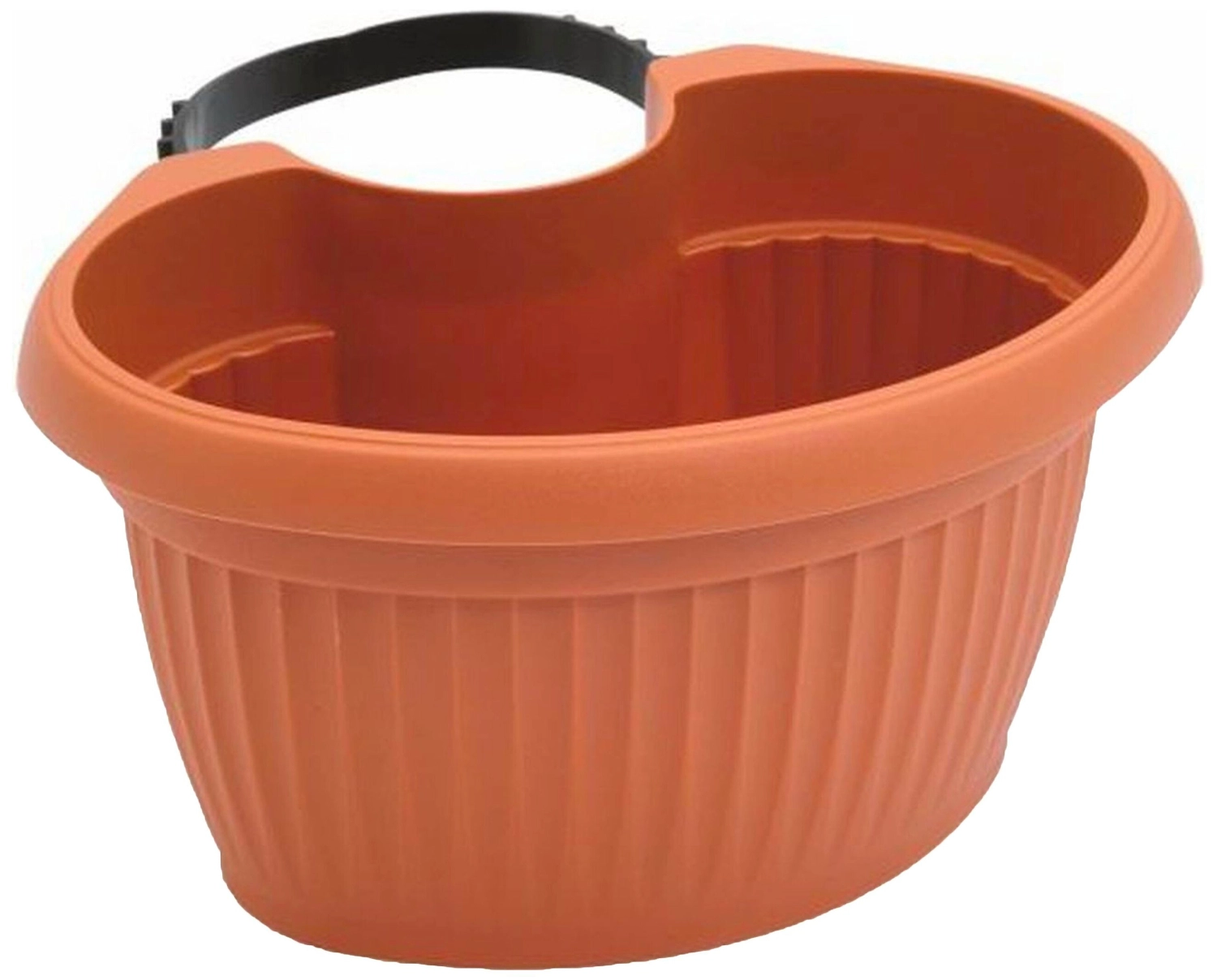 Кашпо Prosperplast Terra family 19,8x15,8x14 см 2 л пластик терракотовое