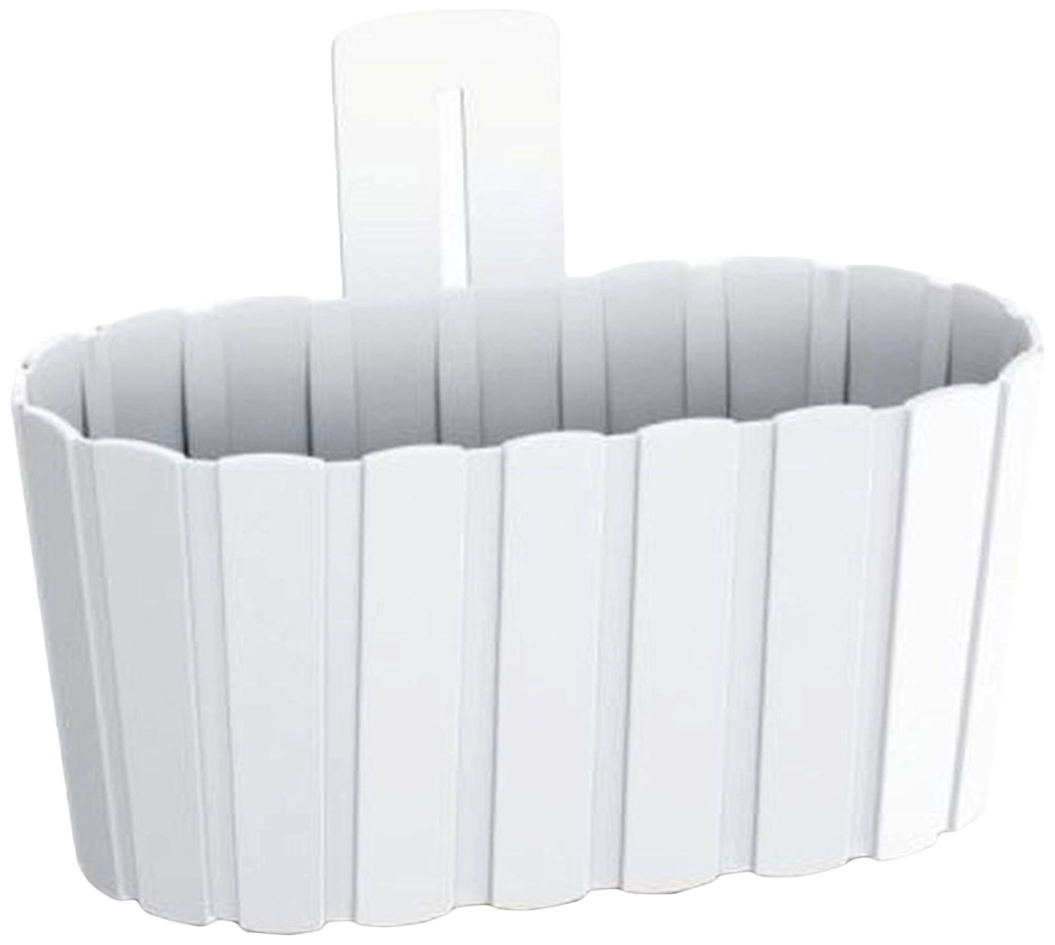 Вазон подвесной Prosperplast Boardee Wall 27,4x15x20,2 см 3,3 л пластик белый