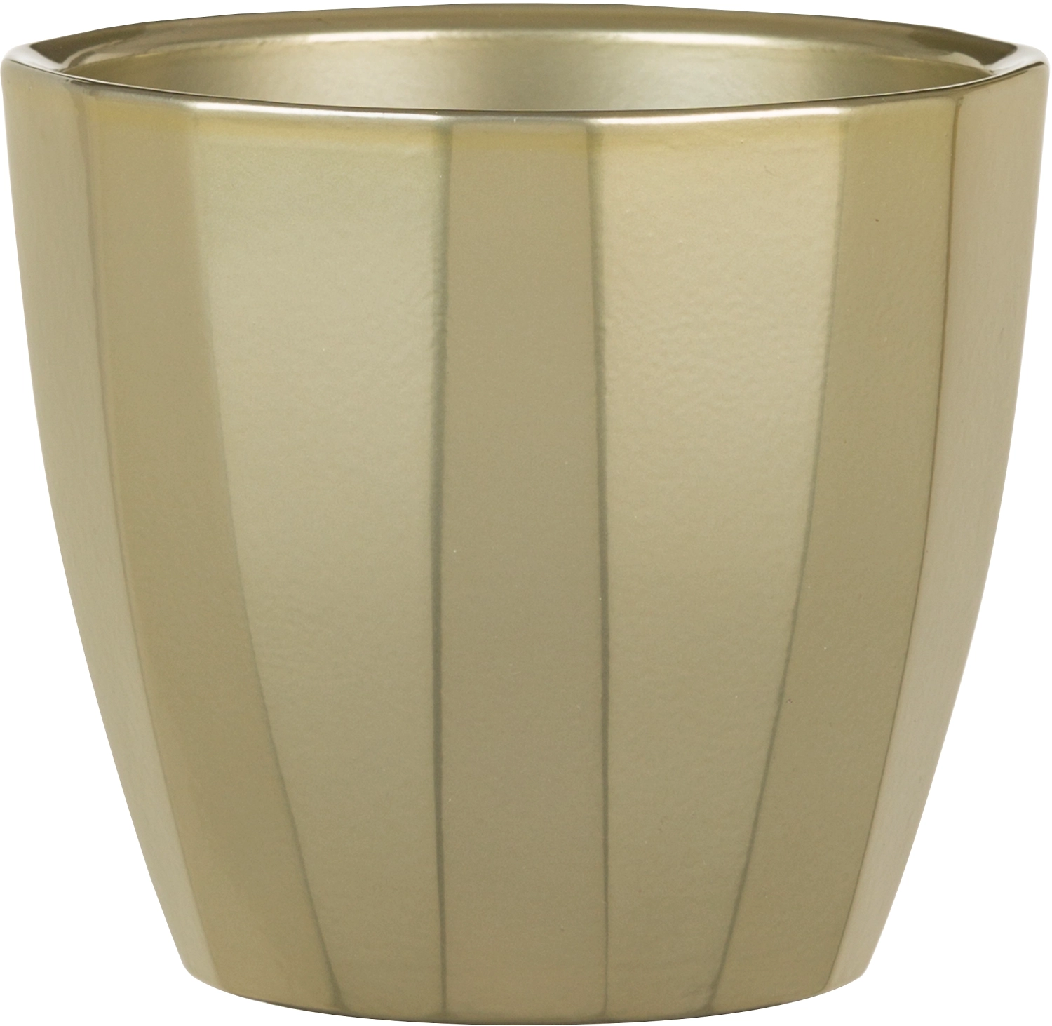 Кашпо керамическое Scheurich 939 декор Голд D18