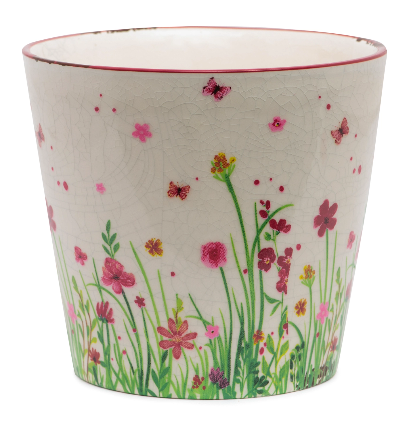 Горшок керамический FLowery мульти H12 см