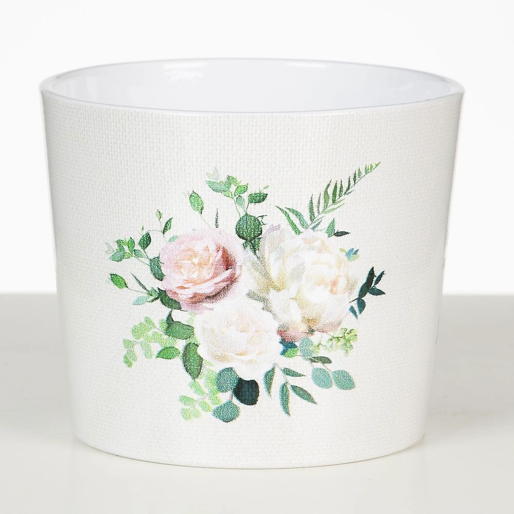 Кашпо керамическое Scheurich 870 декор Альба D12 H10