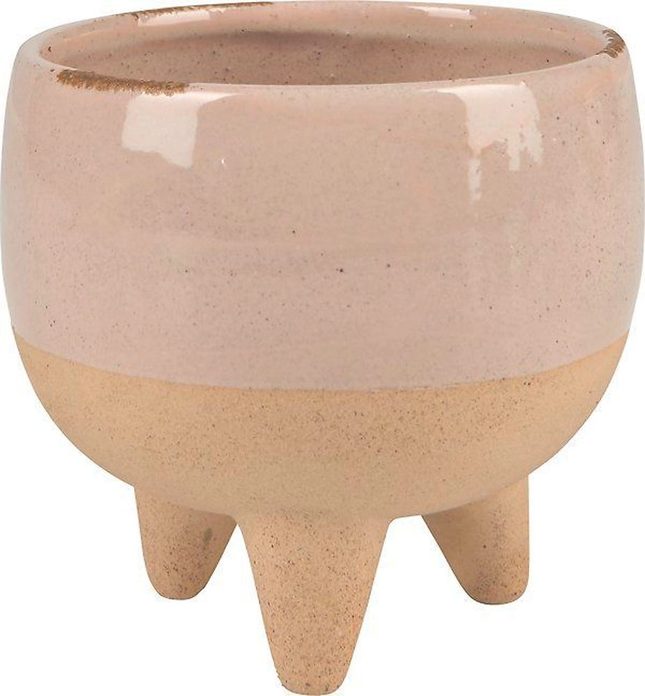 Кашпо для суккулентов керамика кремовое 10,3х9,2 см