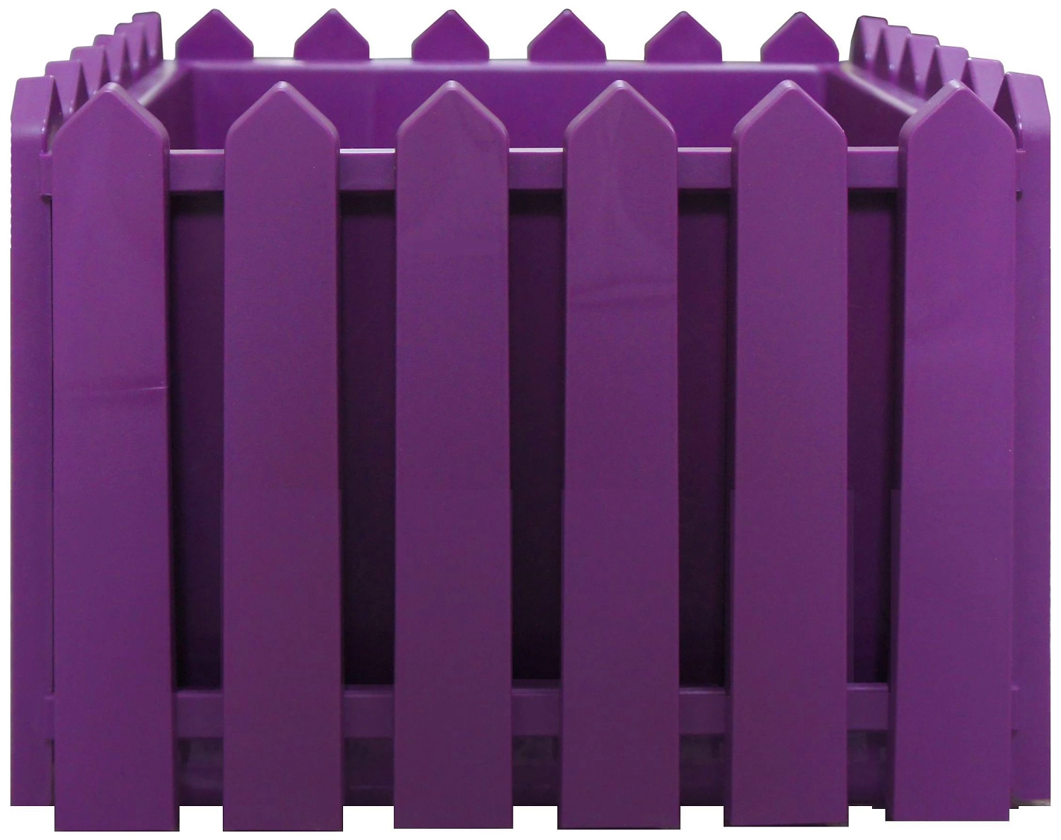 Кашпо Лардо 28х28х22 см полипропиленовое лиловое с поддоном