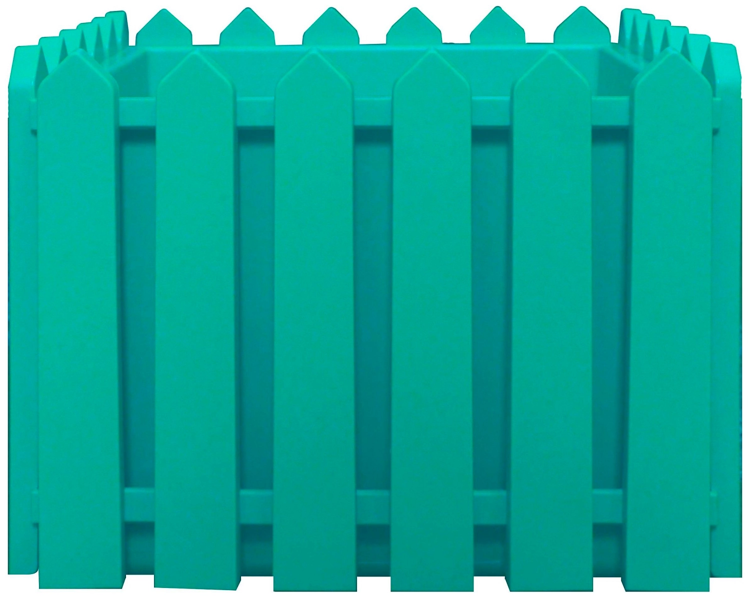 Кашпо Лардо 28х28х22 см полипропиленовое бирюзовое с поддоном