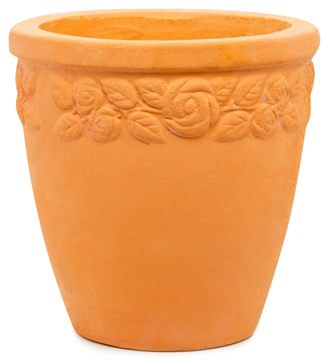 Горшок керамика с розами терракотовый D19 H19 см