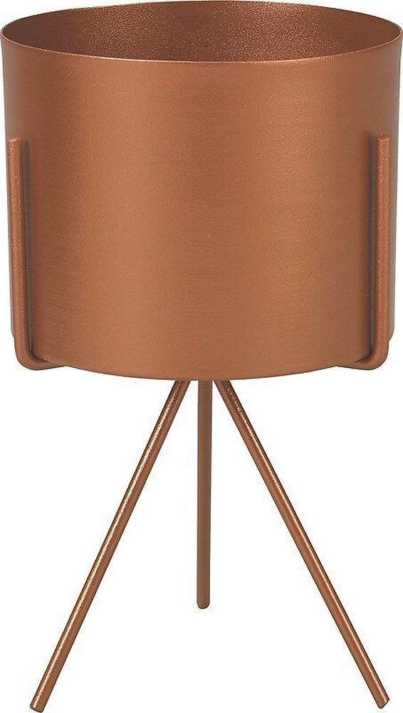 Горшок металл медный H22 см