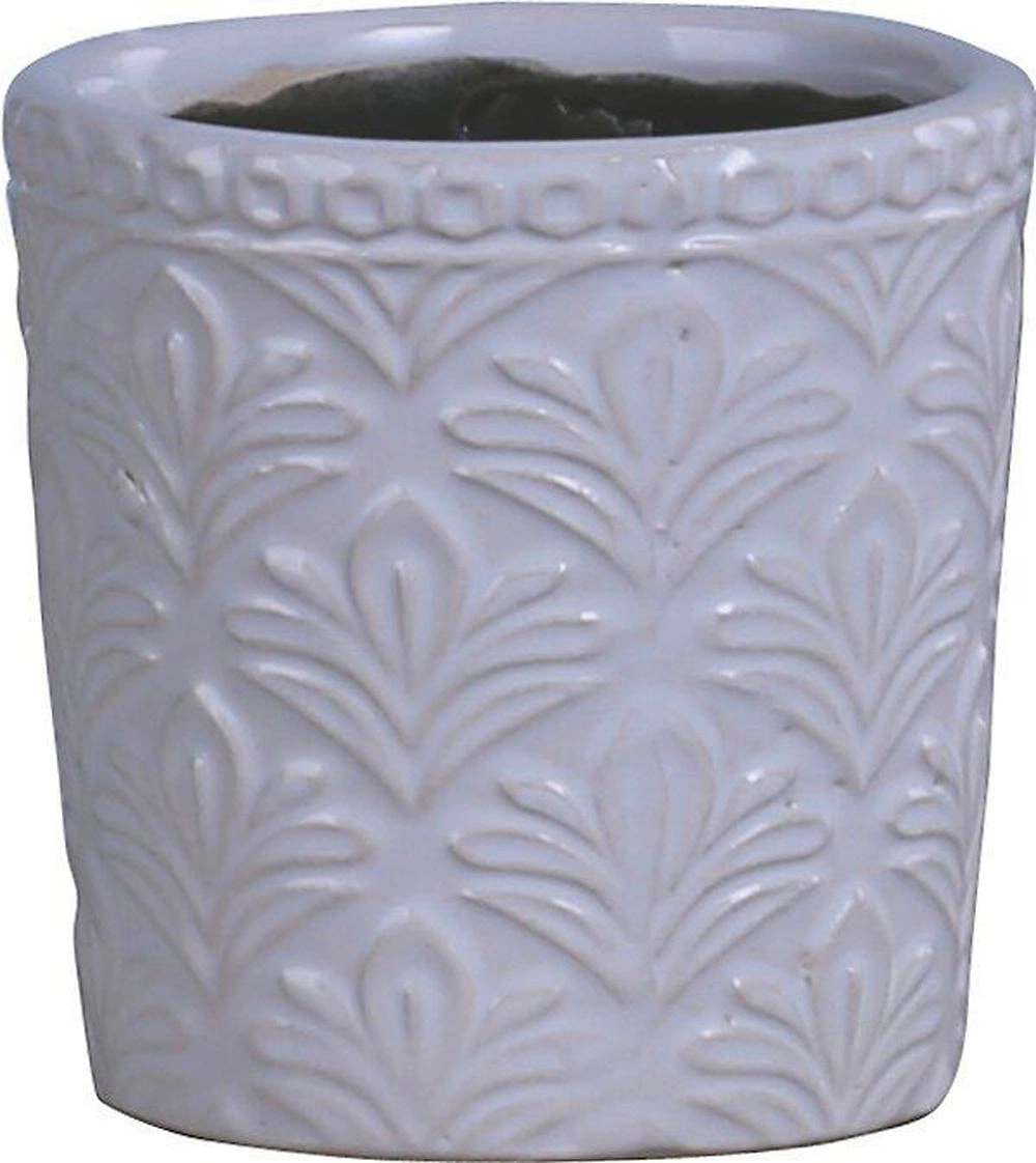 Горшок керамика кремовый D7 H7 см