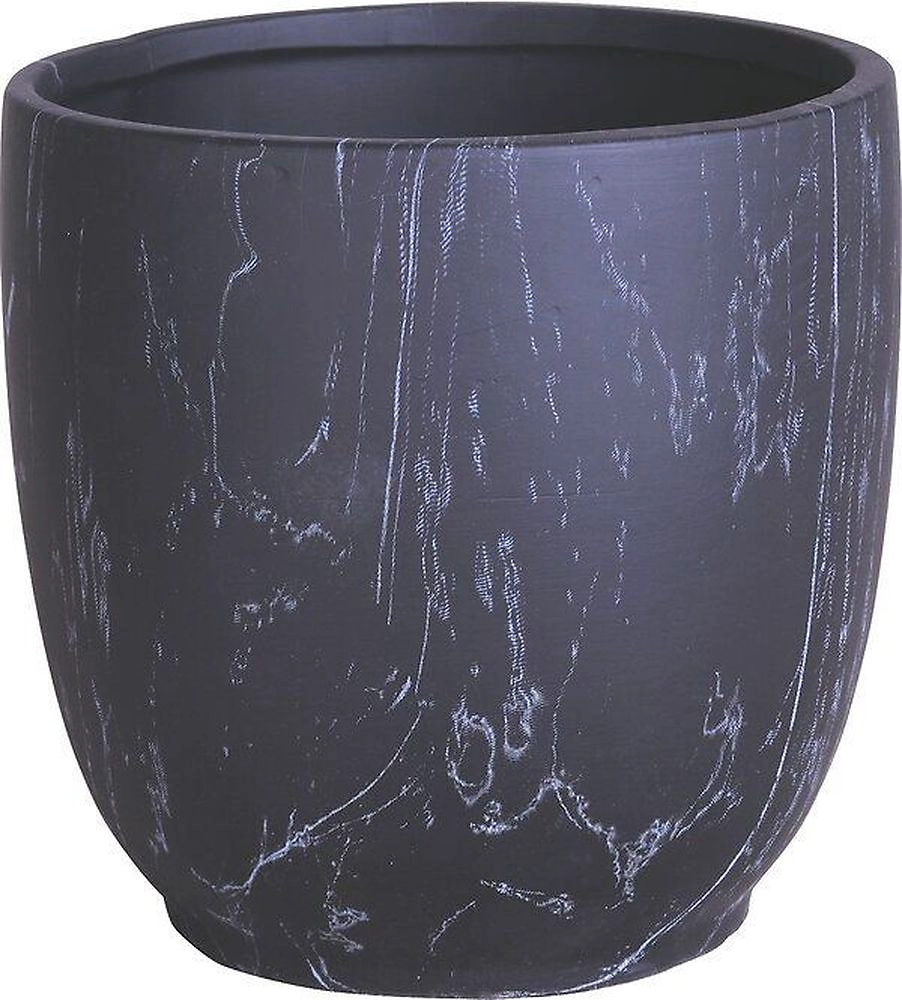 Горшок керамика белый D15 H15 см