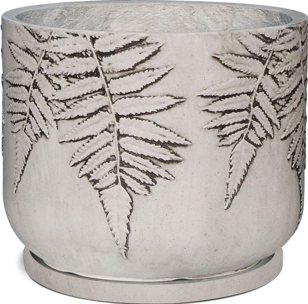 Горшок фибробетон vio черный D30 см