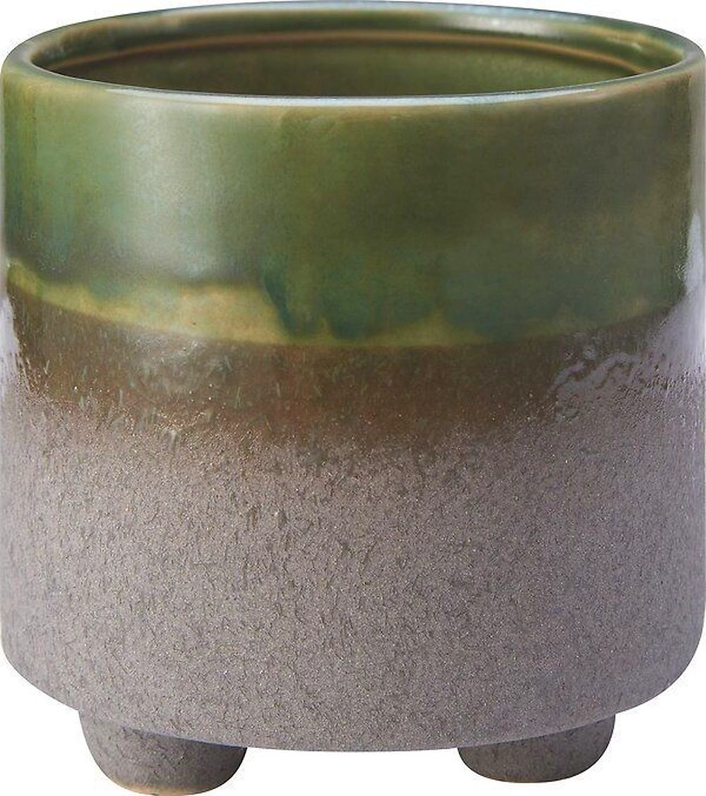 Горшок керамика серый D10 H10 см