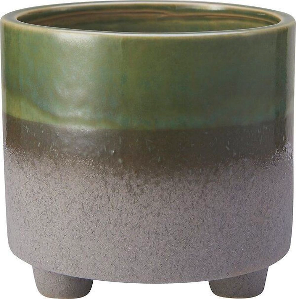 Горшок керамика серый D13 H13 см