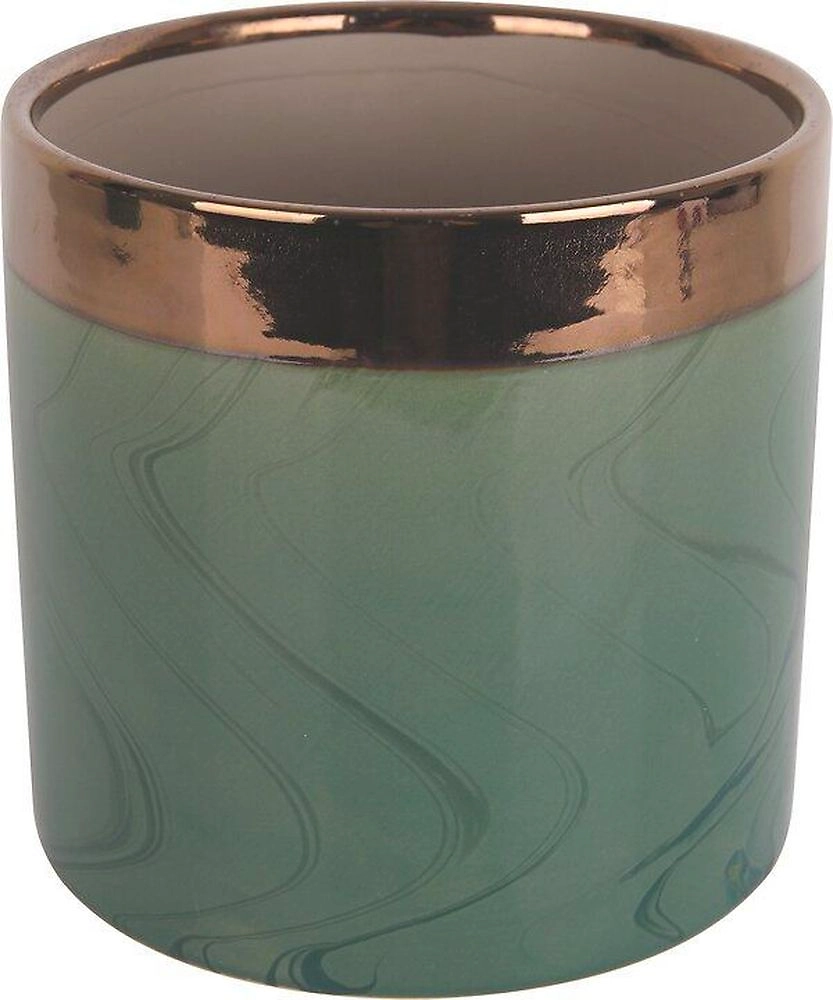 Горшок керамика зеленый D16,5 H16 см