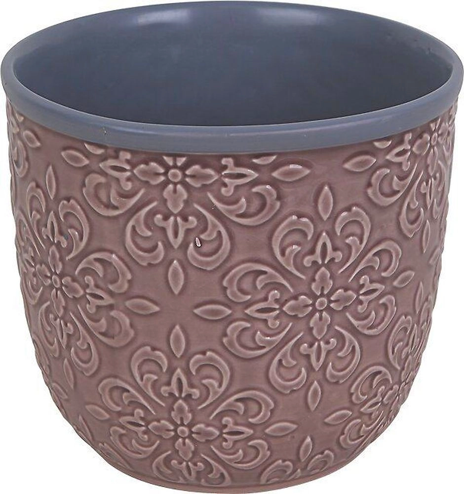 Горшок керамика фиолетовый D16,5 H15 см