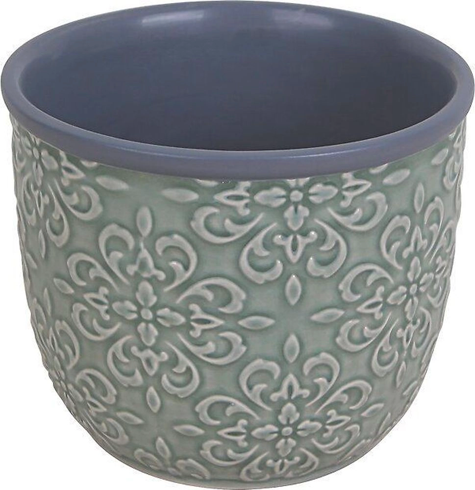 Горшок керамика зеленый D13 H11 см