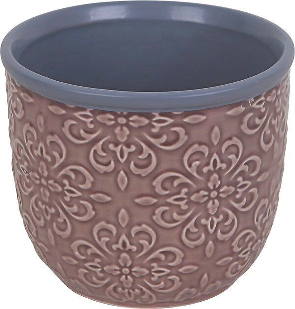 Горшок керамика фиолетовый D13 H11 см