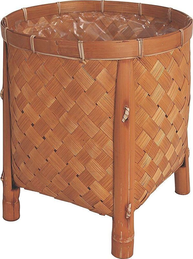 Корзина плетеная бамбук D17 H21,5 см