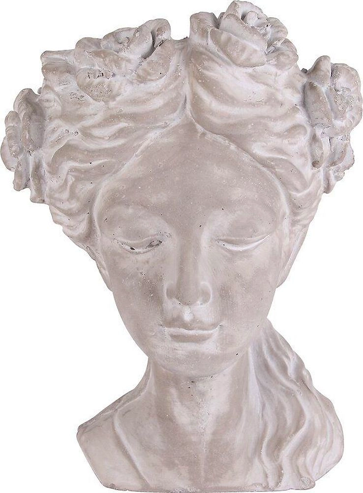 Горшок цемент голова 27,5x34x39 см