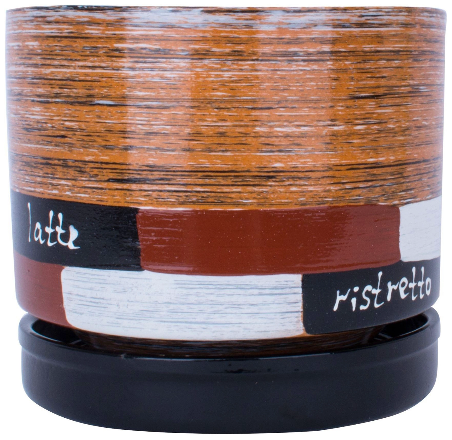 Горшок Кофе d15 см керамический коричневый