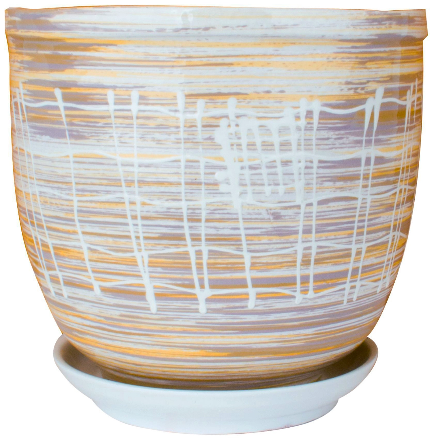 Горшок Прованс d15,6 см керамический бежевый