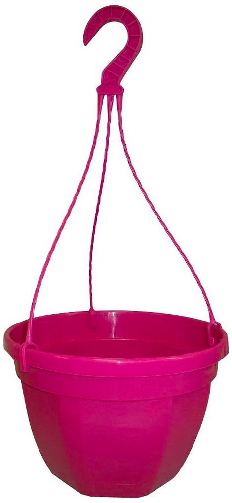 Горшок ГазонCity Octo d23 см 3,9 л полипропиленовый фуксия с поддоном