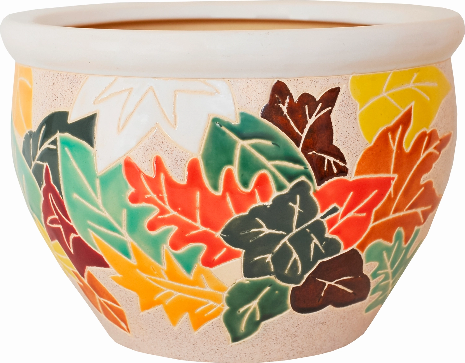 Горшок Микс 6 d15 см h10 см керамический цвета в ассотртименте