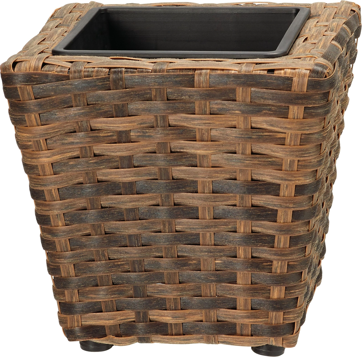 Кашпо Ротанг h16 см искусственный ротанг светло-коричневое