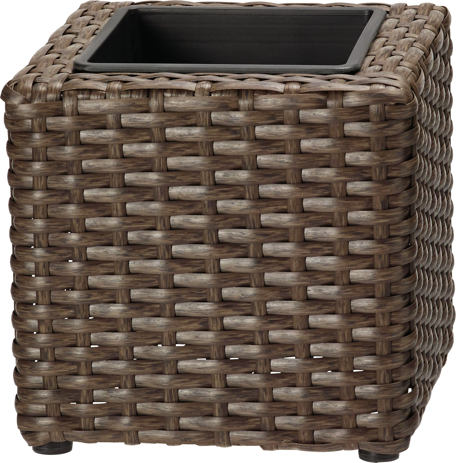 Кашпо Ротанг h16 см искусственный ротанг коричневое 