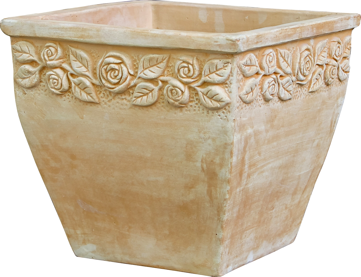 Горшок 32x32x28,5 см глиняный терракотовый