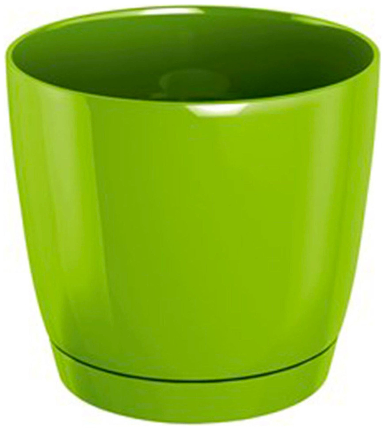Горшок Планета-Сад d13,5 см полипропиленовый зеленый с поддоном