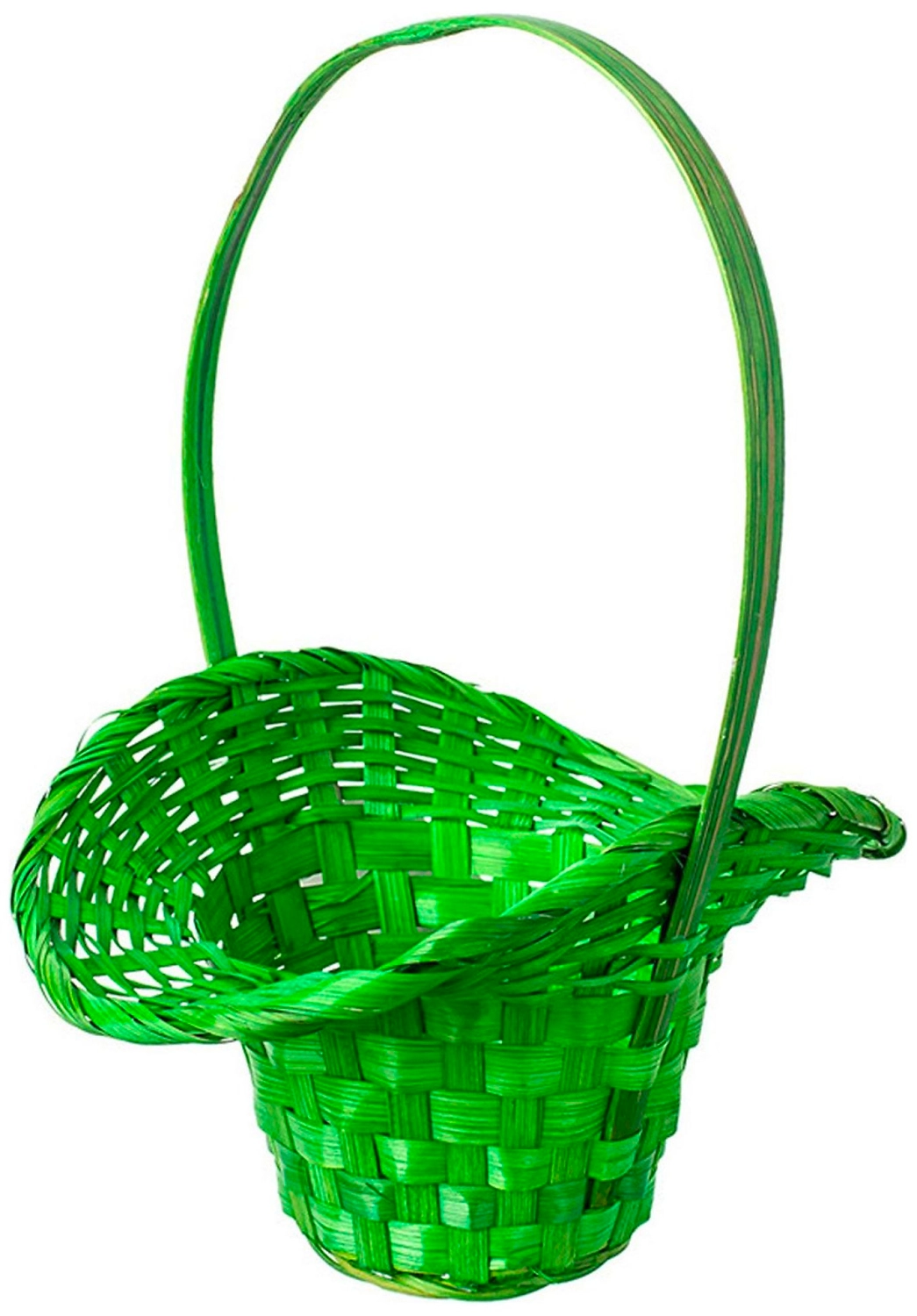 Корзина Азалия Декор Шляпа d22 см бамбуковая зеленая