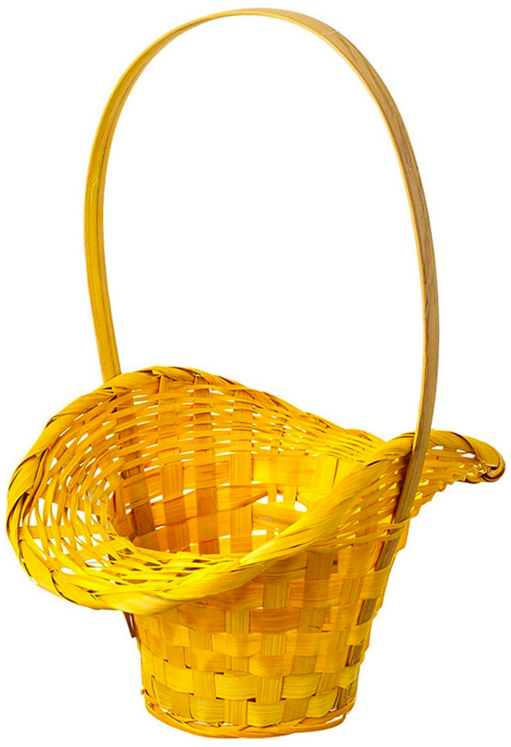 Корзина Азалия Декор Шляпа d22 см бамбуковая желтая