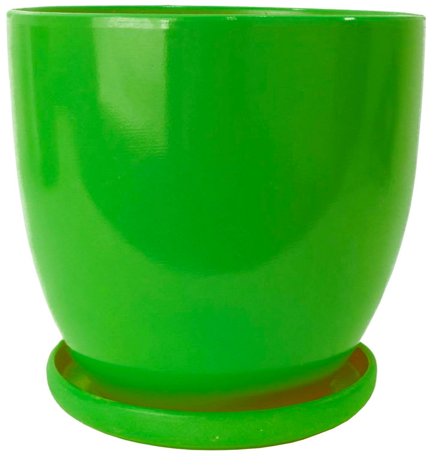 Горшок GARDEN SHOW d17,5 см 2,4 л керамический в ассортименте с поддоном